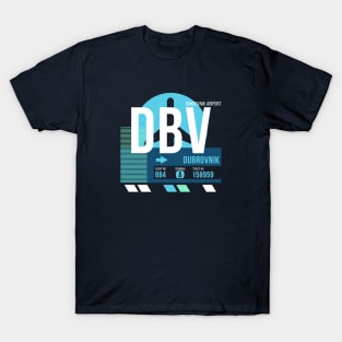 Dubrovnik (DBV) Airport // Sunset Baggage Tag T-Shirt